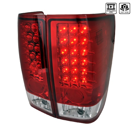 Spec-D Tuning 04-12 Nissan Titan LED Tail Lights Red LT-TIT04RLED-TM